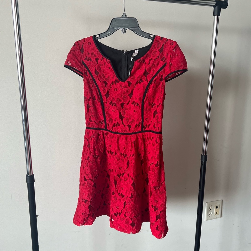 Red Lace Date Night Dress